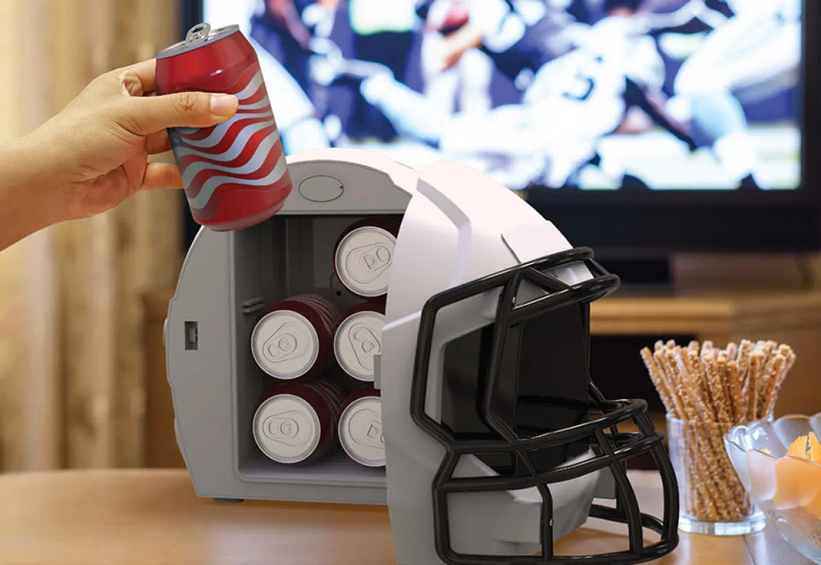 Football Helmet Fridge