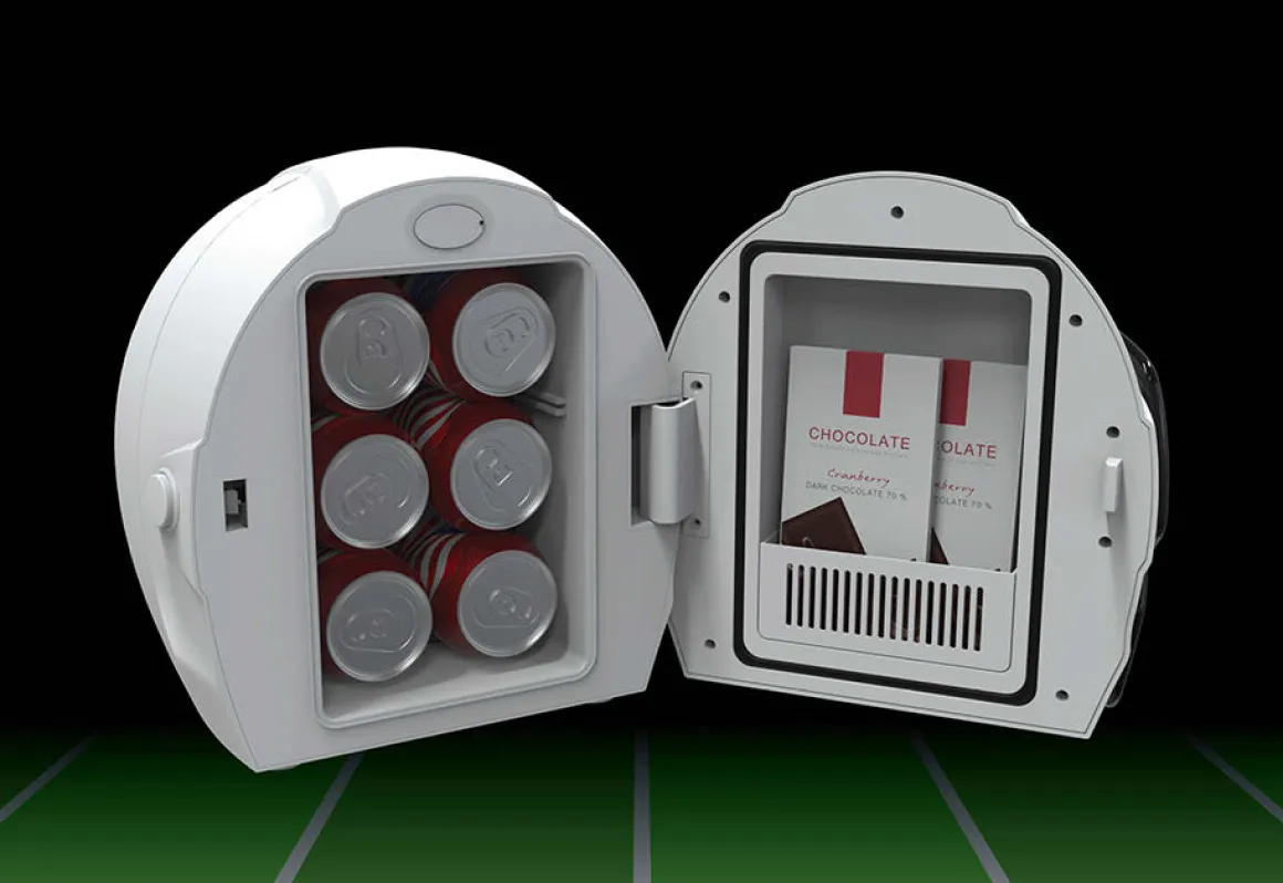 Football Helmet Fridge