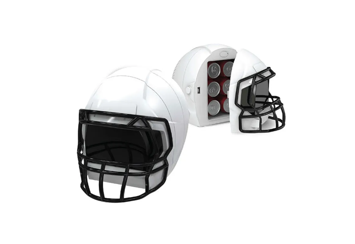 Football Helmet Fridge