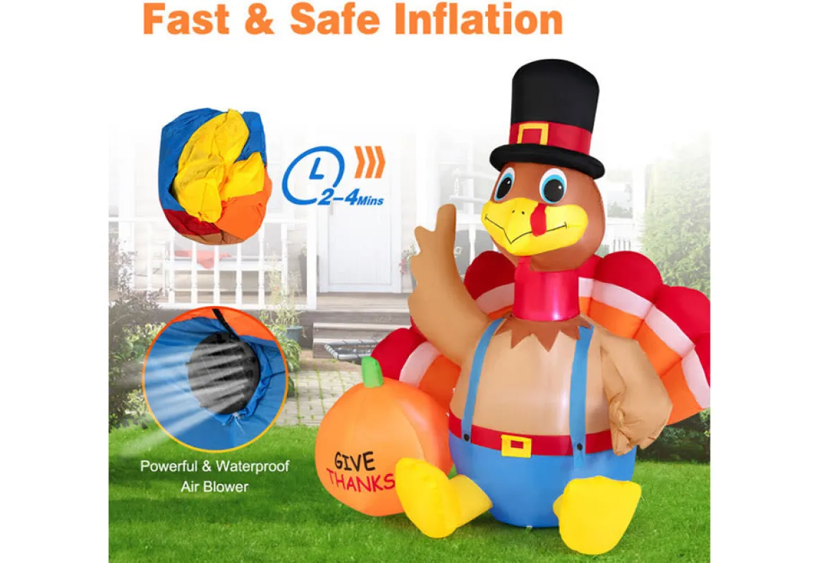 6-Ft. Inflatable Turkey