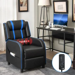 Gaming Massage Recliner Chair with Bluetooth Speakers