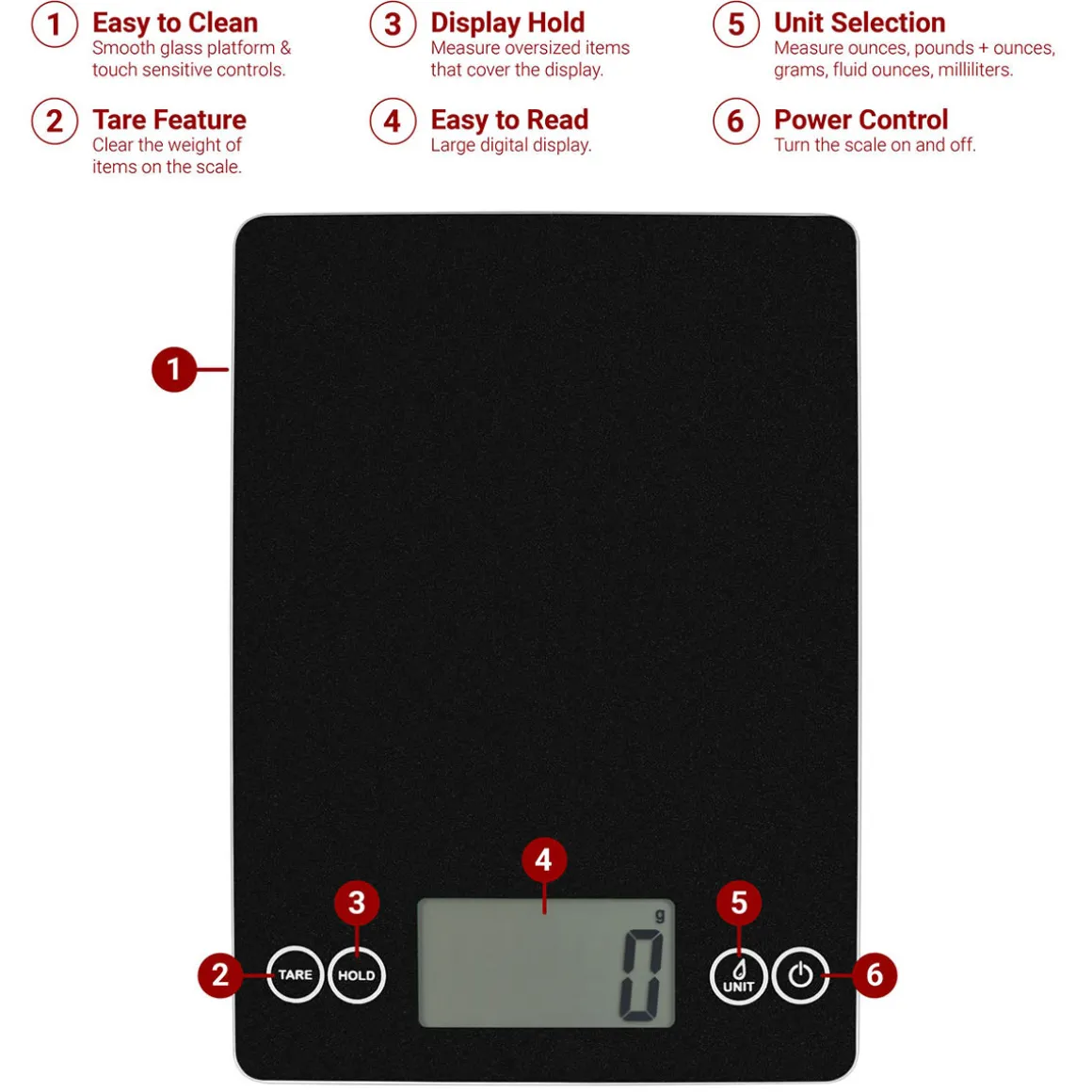 Glass Digital Food Scale