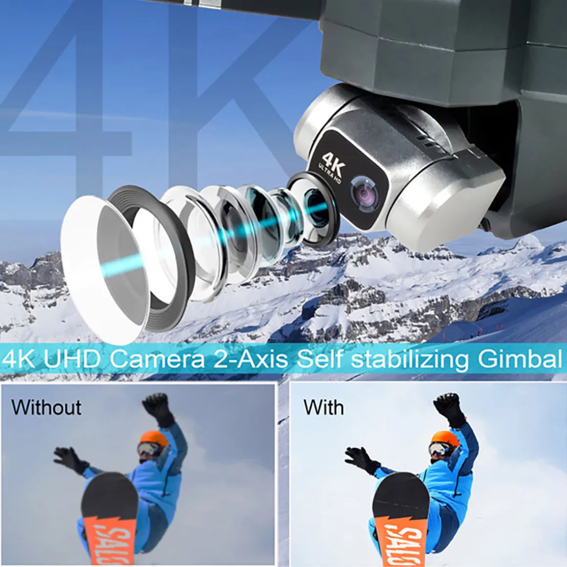 GPS Drone with 4K UHD Camera