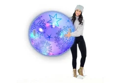 Illuminated LED Snowflake Snow Tube