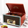 8-in-1 Bluetooth Record Player Multimedia Center