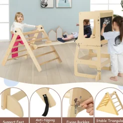 7-in-1 Climbing Toy Connected Table and Chair Set