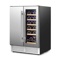 2-in-1 Dual Zone Beverage and Wine Cooler