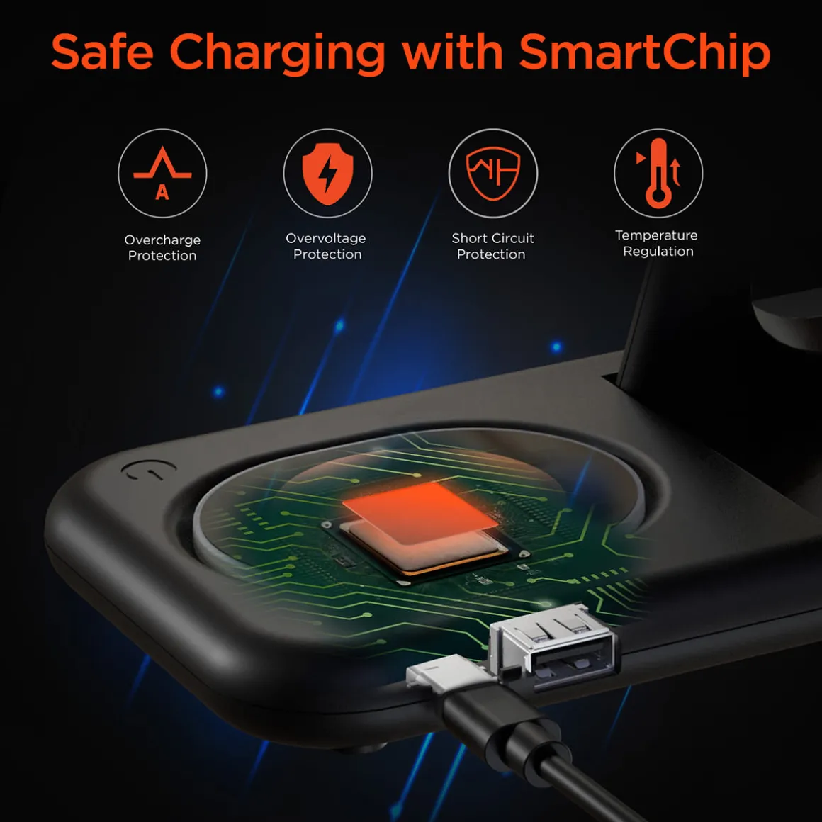 4-in-1 Foldable Apple Charging Station