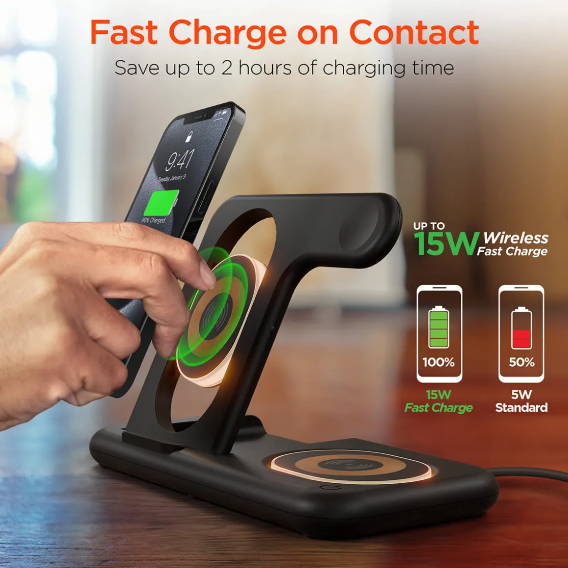 4-in-1 Foldable Apple Charging Station