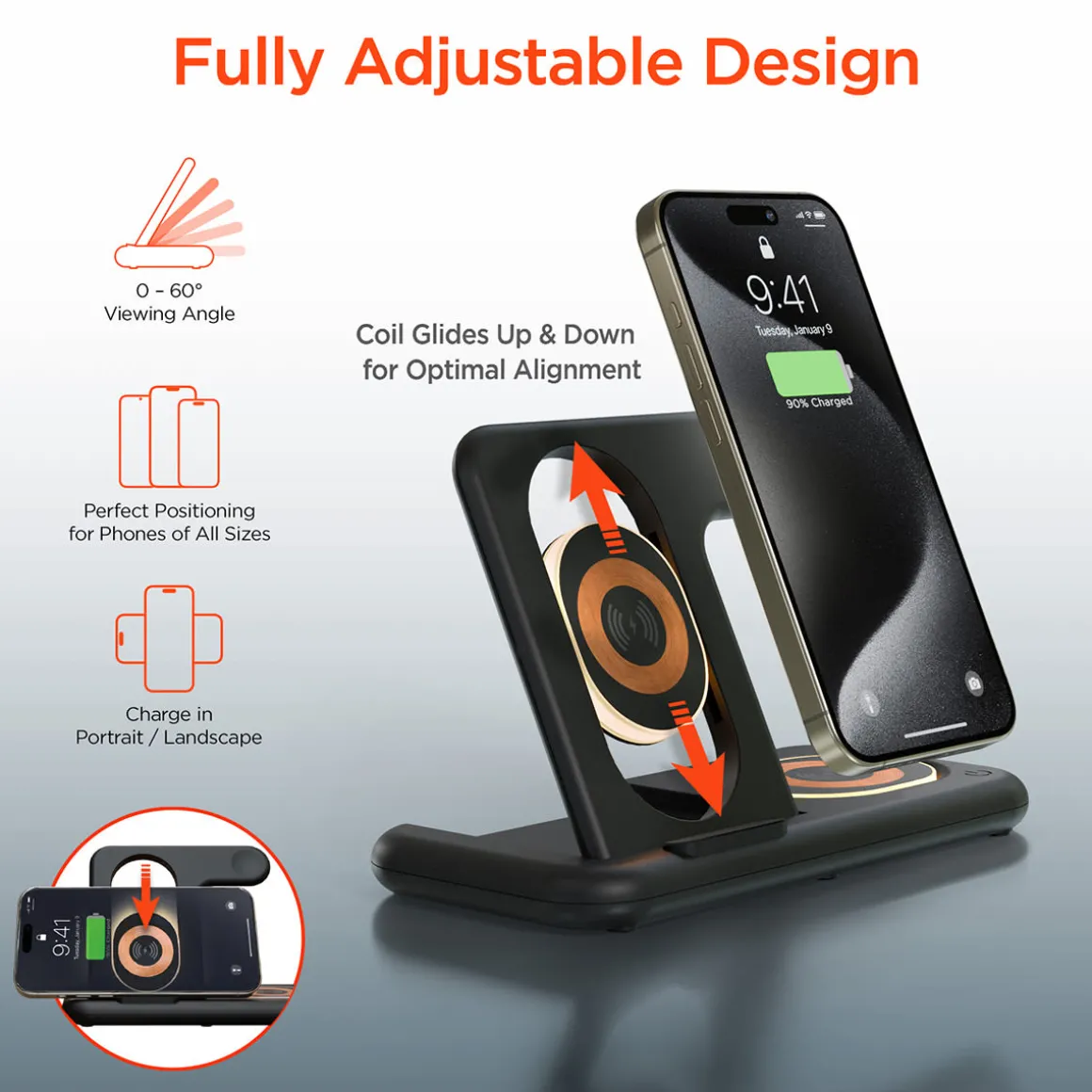 4-in-1 Foldable Apple Charging Station