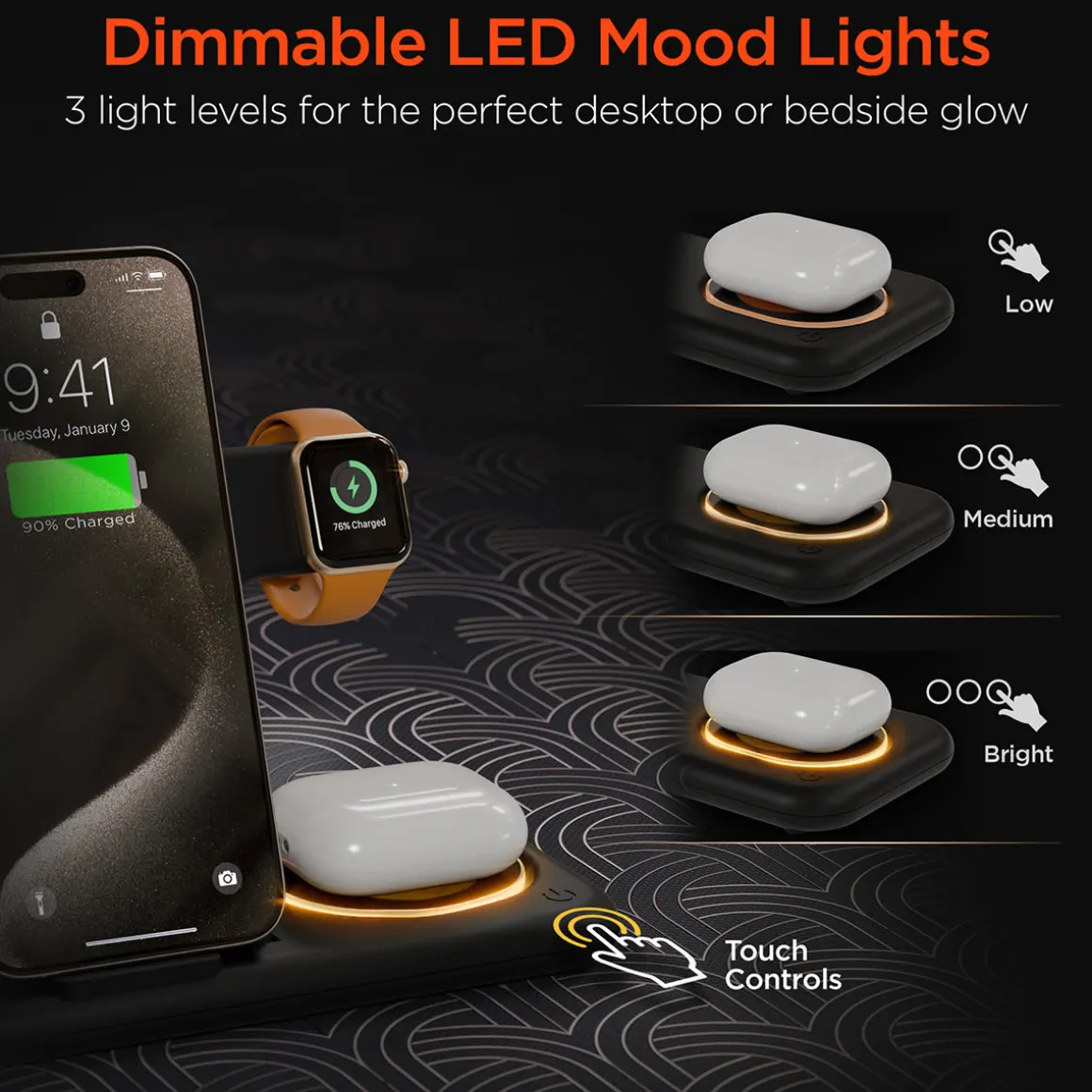 4-in-1 Foldable Apple Charging Station