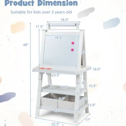 3-in-1 Kids Double-Sided Art Easel