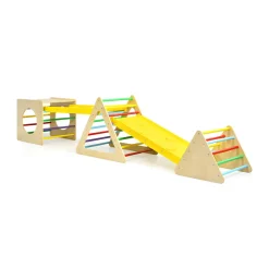 5-in-1 Kids Triangle Climber Play Gym Set