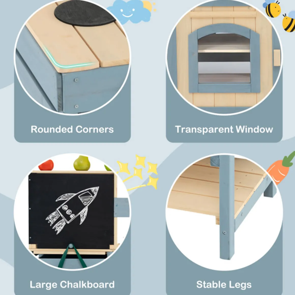 2-in-1 Outdoor Mud Kitchen