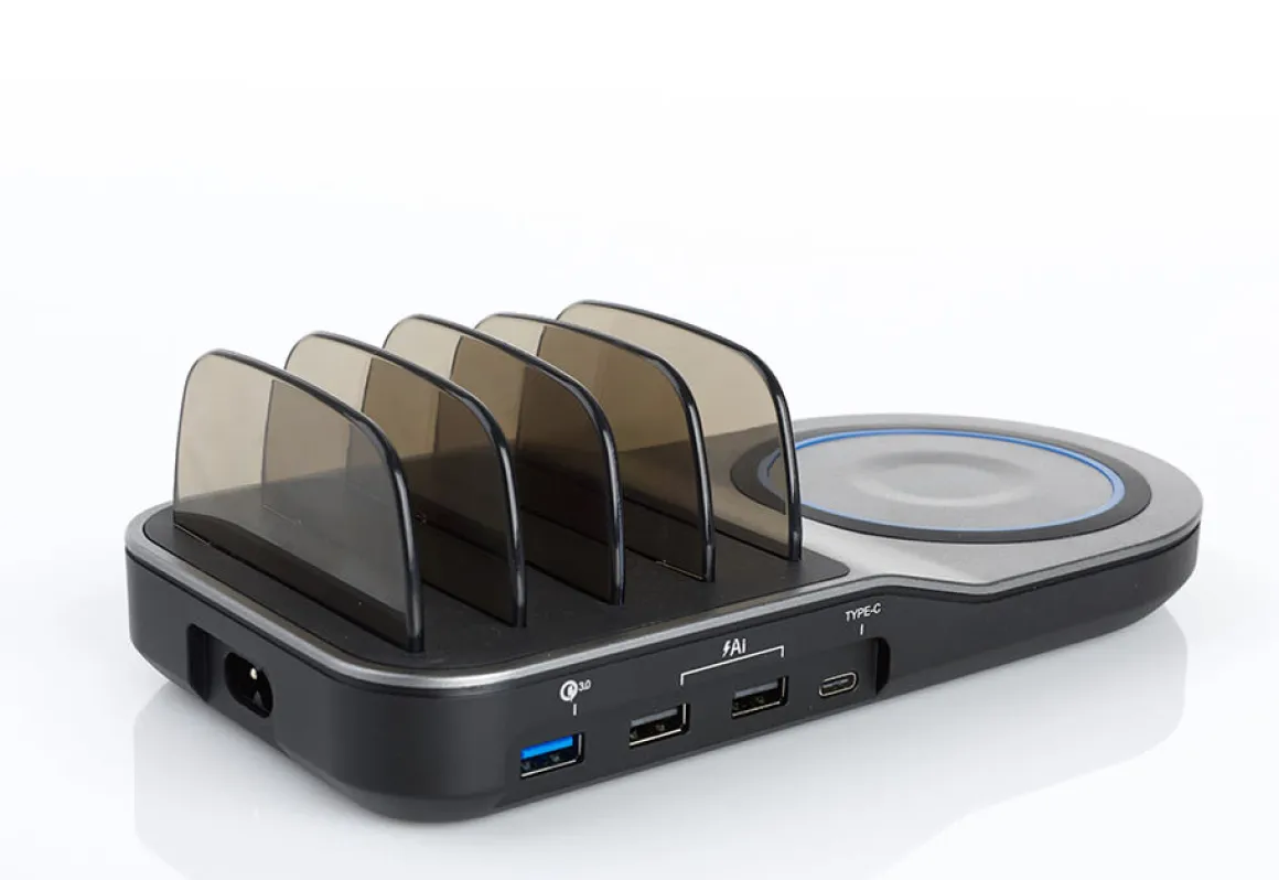 2-in-1 USB Charging Station by Sharper Image
