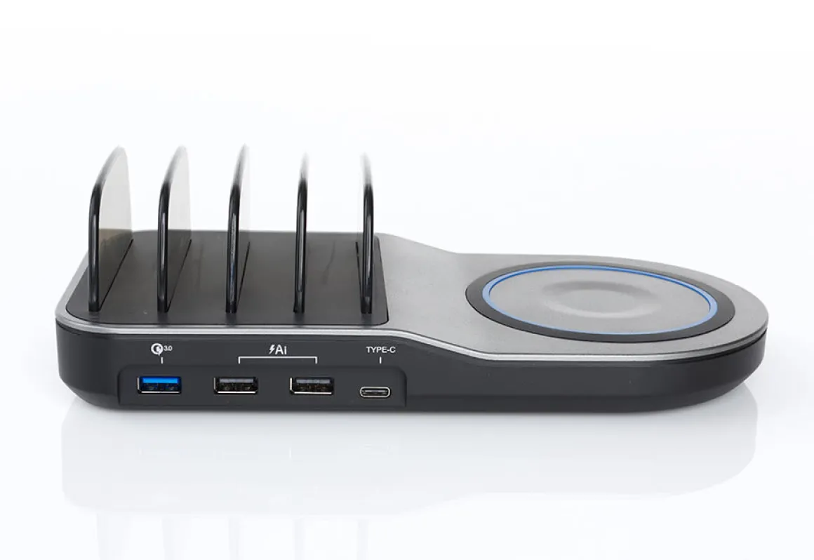 2-in-1 USB Charging Station by Sharper Image