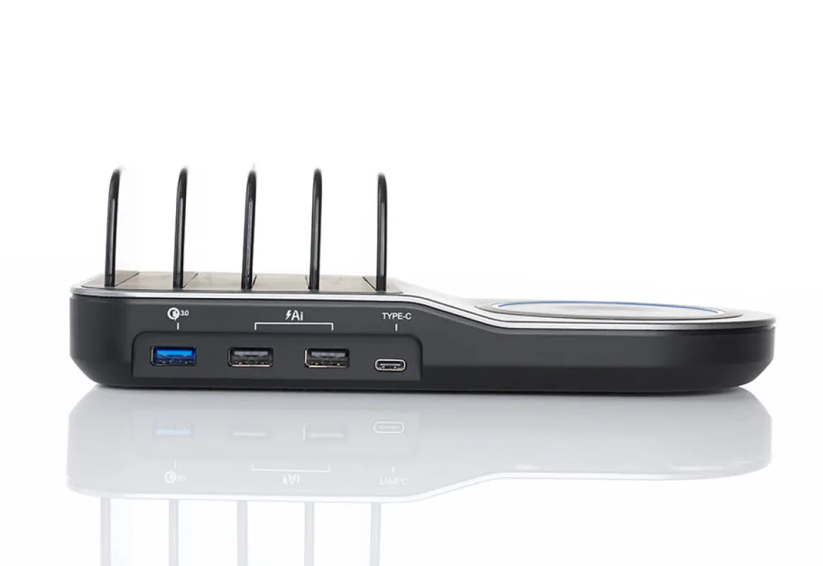 2-in-1 USB Charging Station by Sharper Image