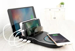 2-in-1 USB Charging Station by Sharper Image