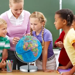 3-in-1 World Globe with Illuminated Constellation Maps