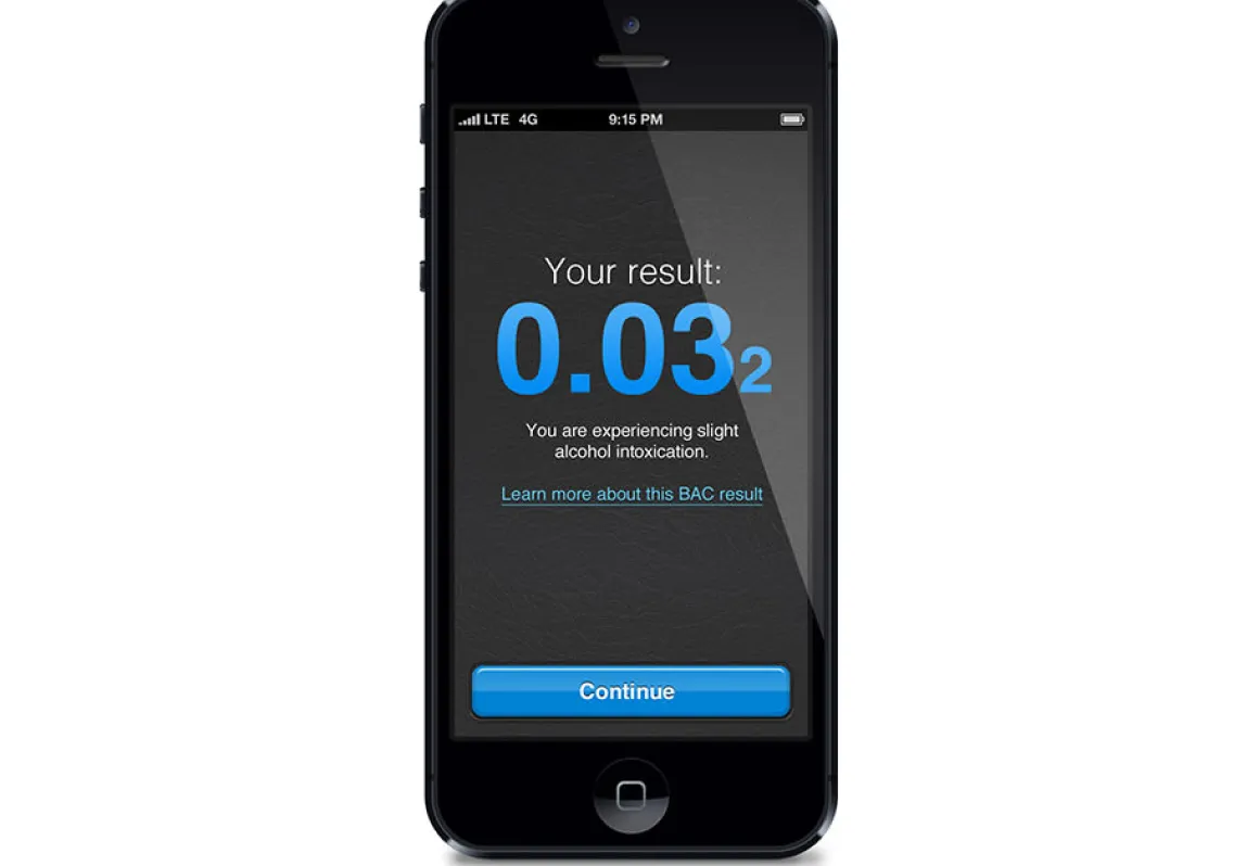 iPhone Breathalyzer
