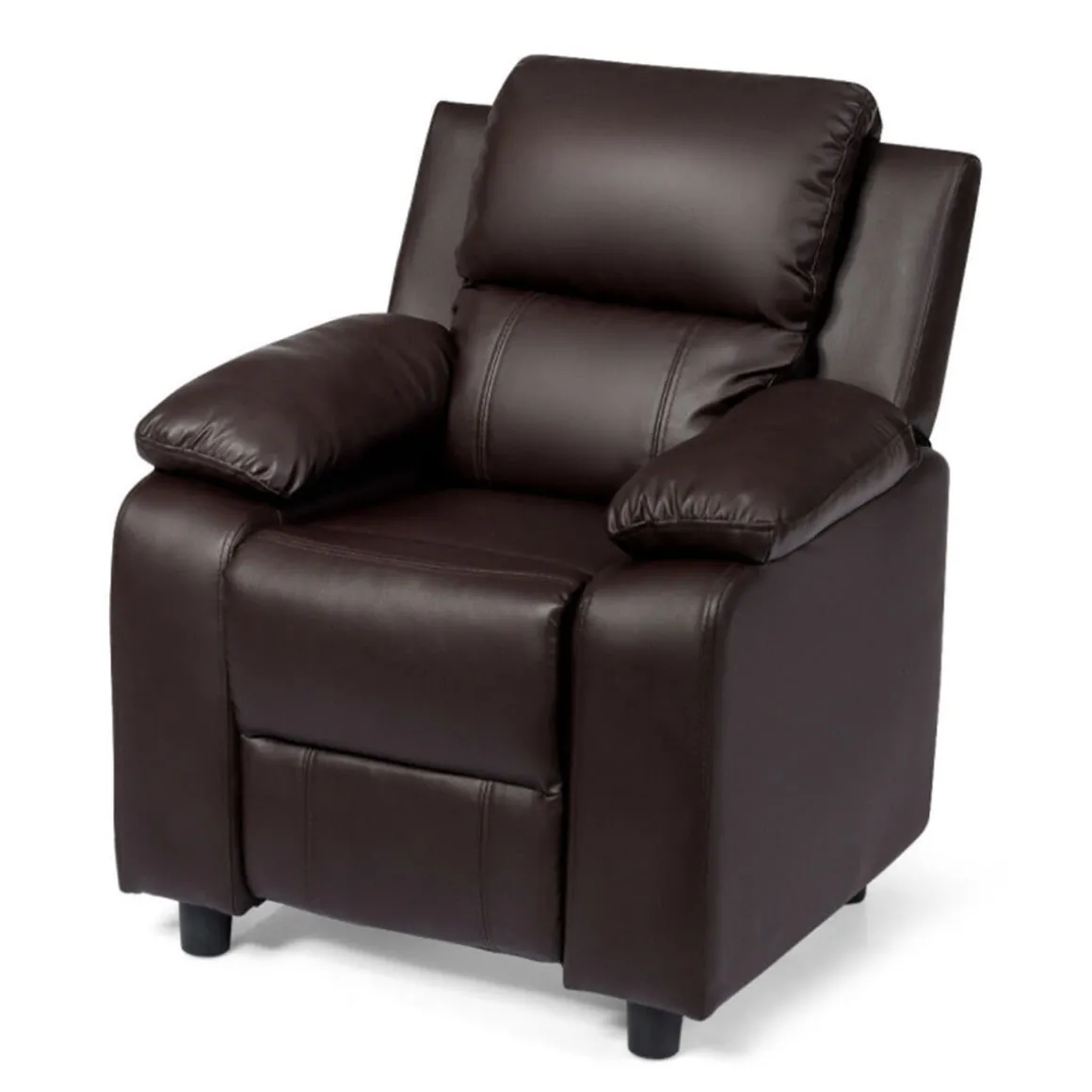 Kids Deluxe Recliner Chair with Storage Arms