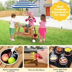 Kids Play Trolley with Sun Proof Umbrella