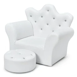 Kids Princess Sofa with Ottoman