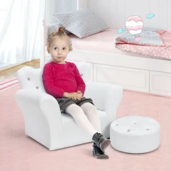 Kids Princess Sofa with Ottoman