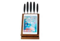 Knife Block Set with Tablet Holder