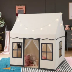 Large Kids Play Tent with Star String Lights