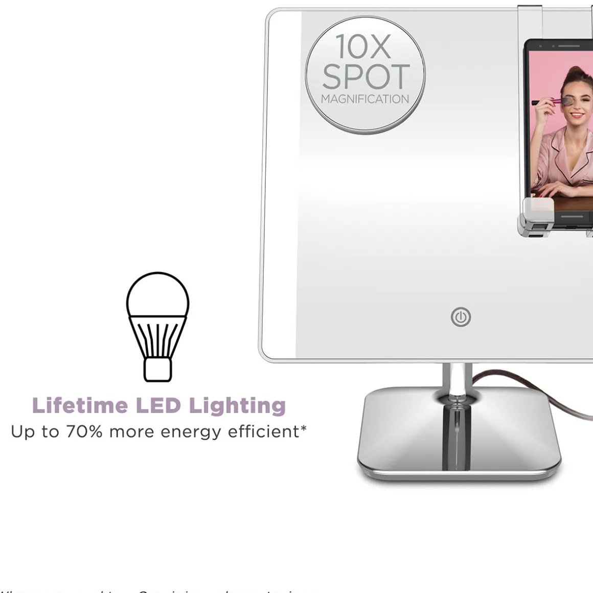 LED Social Media Mirror