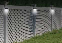 LED Solar Fence Lights (4-Pack)