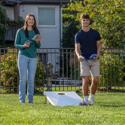 LED Wood Cornhole Set