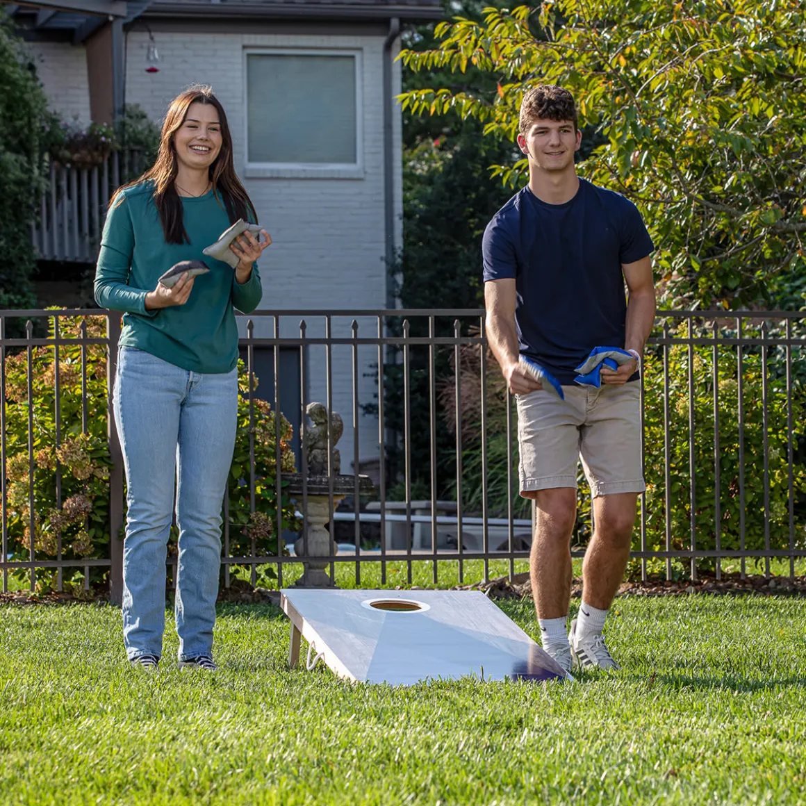 LED Wood Cornhole Set
