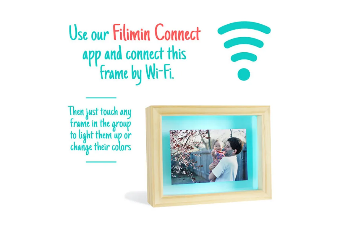 Long Distance Friendship Picture Frame Lamps (Set of 2)