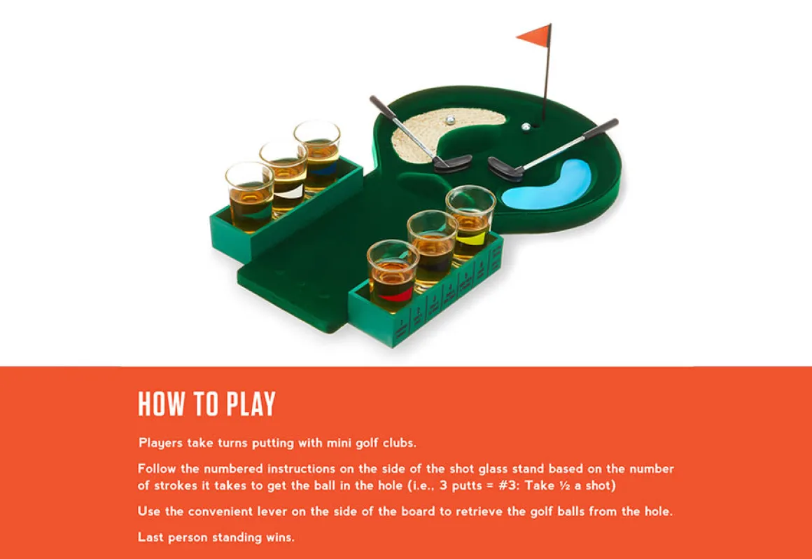 Mini Putting Drinking Shot Game