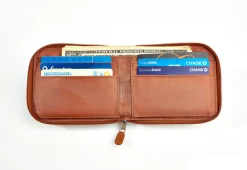 Minimalist Zippered RFID Front Pocket Wallet