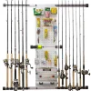 Modular 14 Fishing Rod Rack and Tackle Organizer