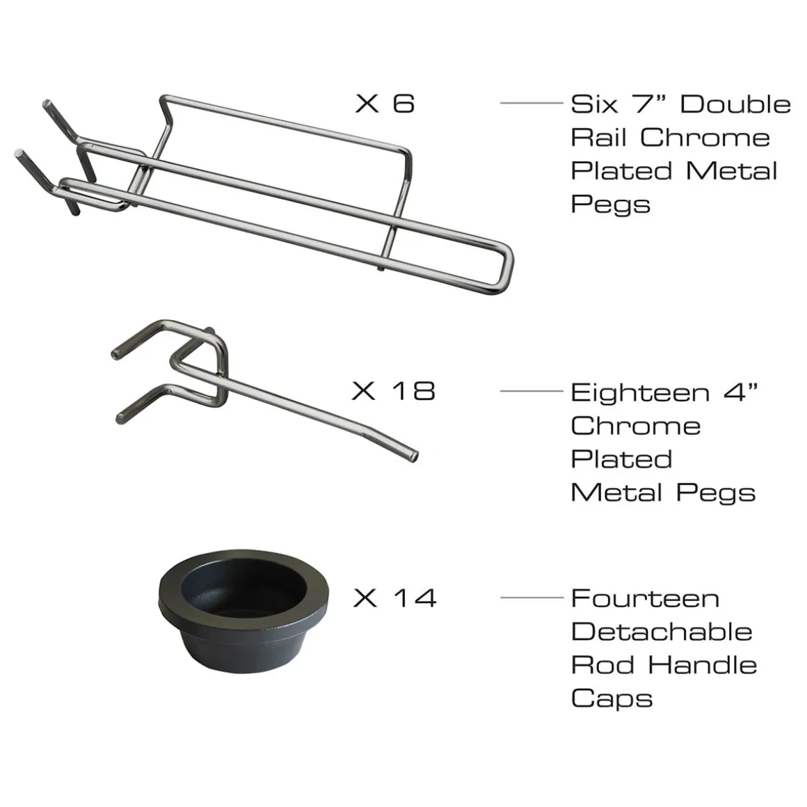 Modular 14 Fishing Rod Rack and Tackle Organizer