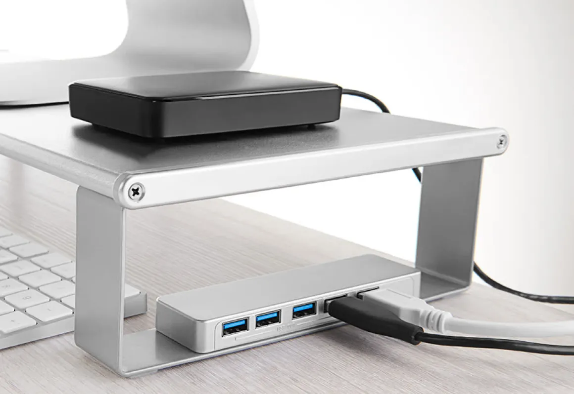 Monitor Stand with USB Hub