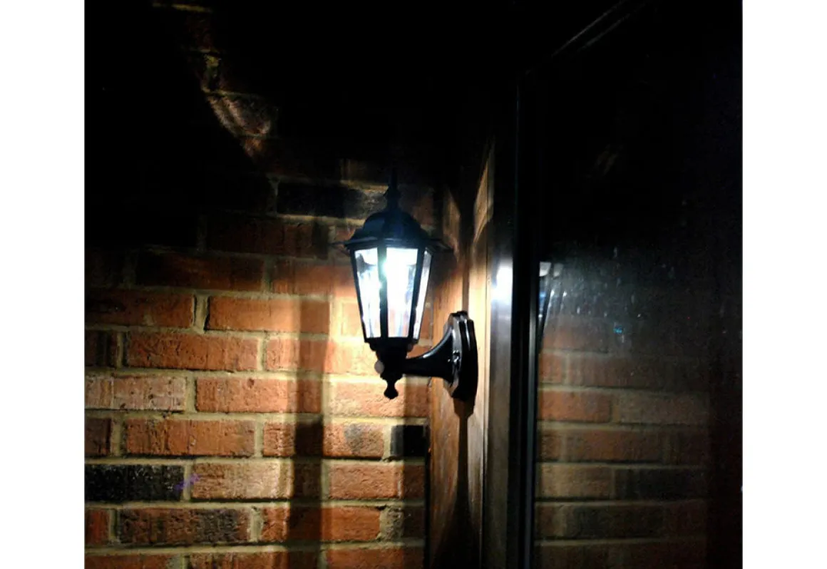 Motion Activated Outdoor Wall Sconces (2-Pack)