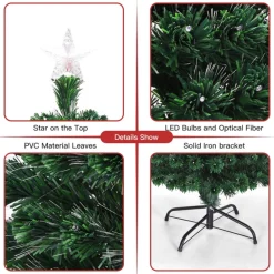 Multicolor Pre-lit Artificial Christmas Tree