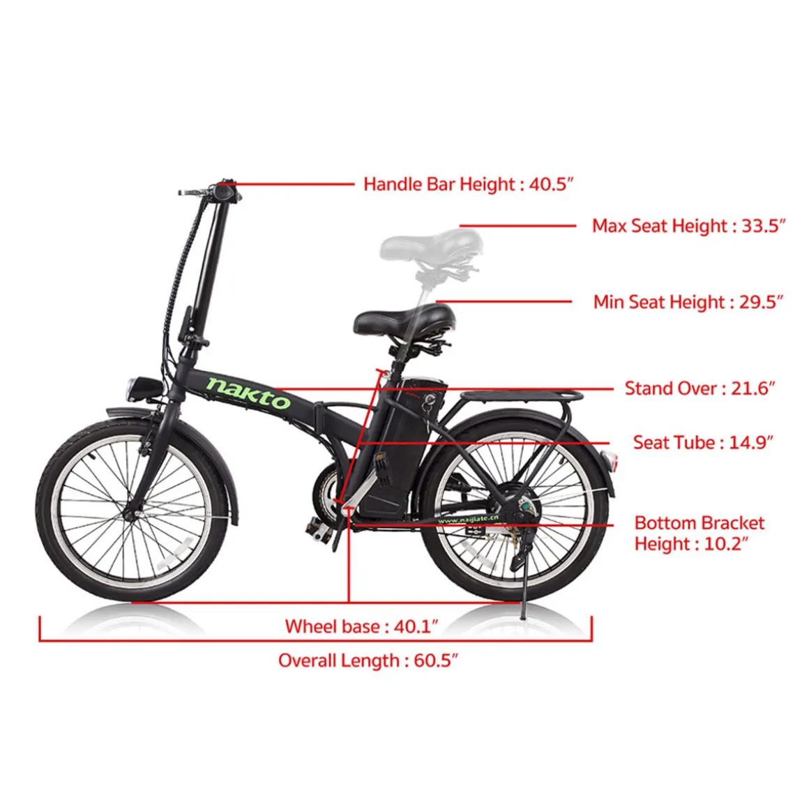 NAKTO Fashion Electric Bike