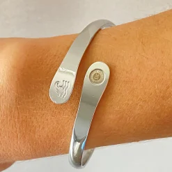 Ocean Wave Engraved Bracelet
