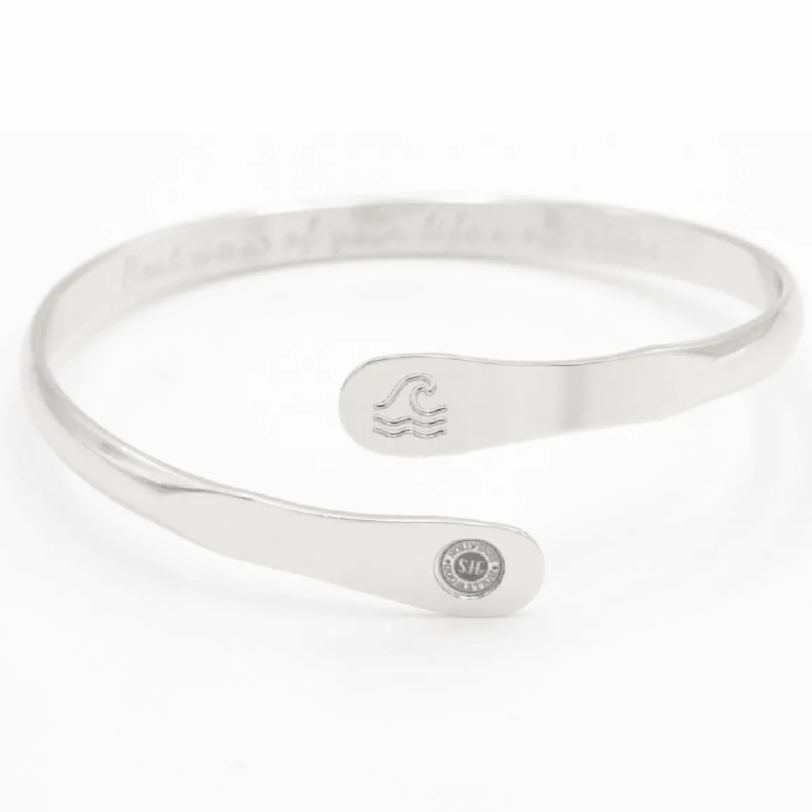 Ocean Wave Engraved Bracelet