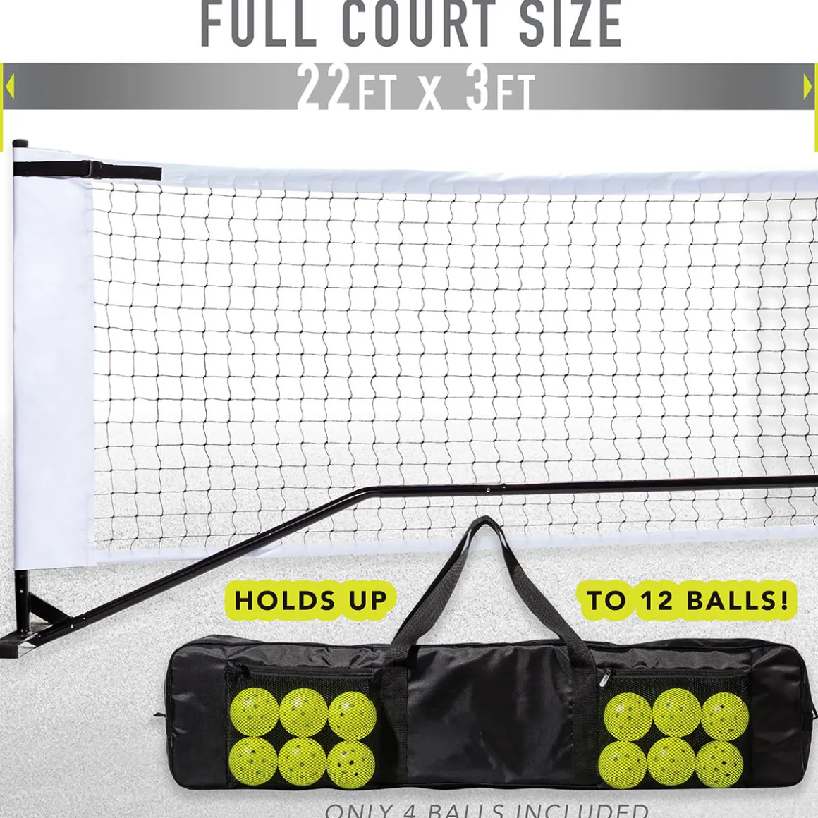 Official Size Pickleball Net Set