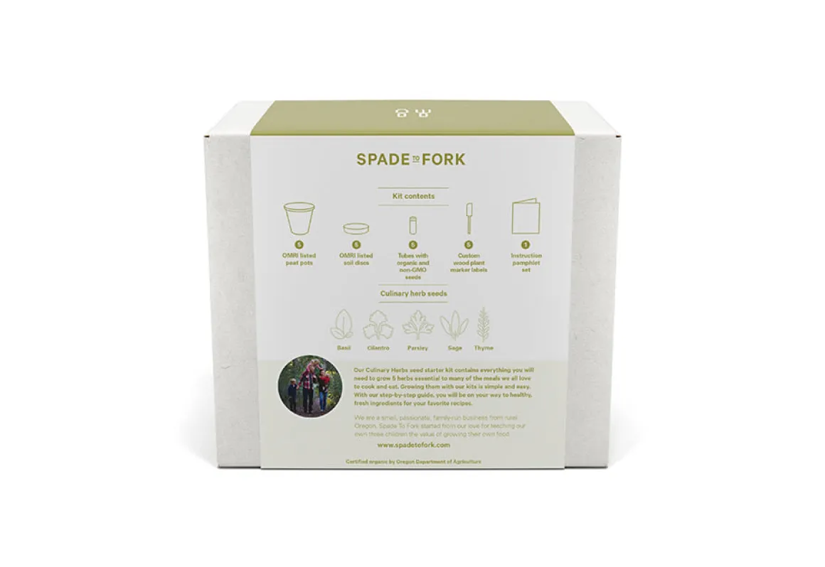 Organic Home Garden Seed Kits