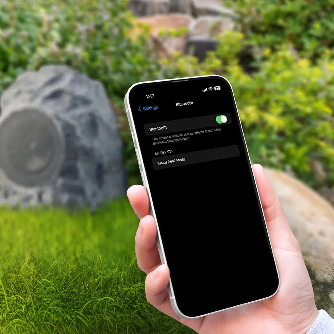 Outdoor Bluetooth Rock Speakers (Set of 2)