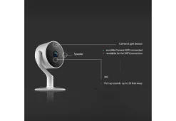 1080P Indoor Smart Security Camera with Wi-Fi