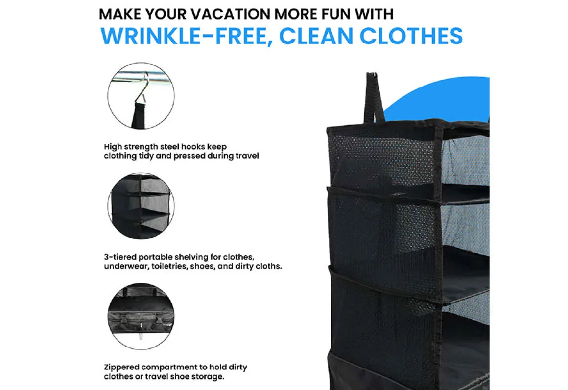 Packable Hanging Shelves (Set of 2)